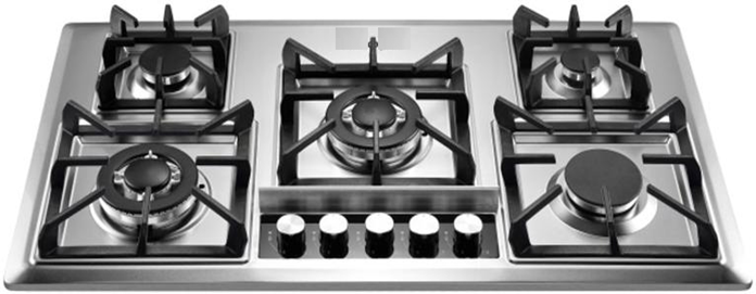 5 burner Stainless steel